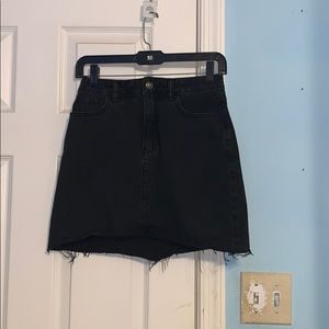 Black Hollister Jean Skirt